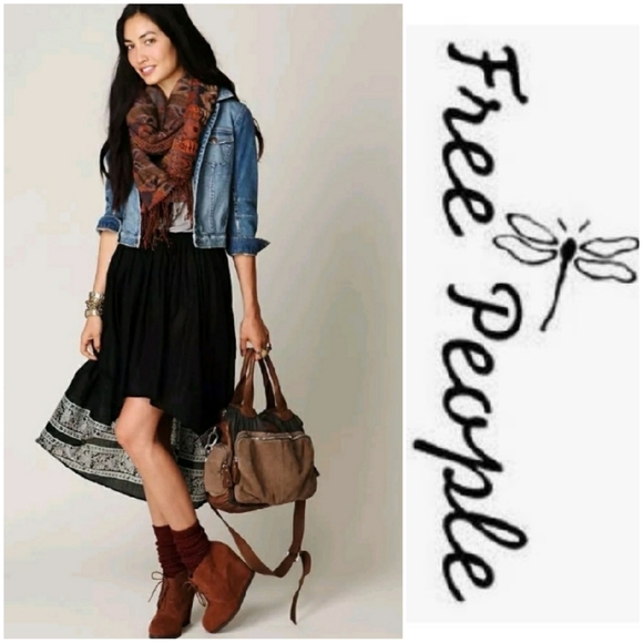 Free People Dresses & Skirts - Free People boho Hi-low skirt, S/M